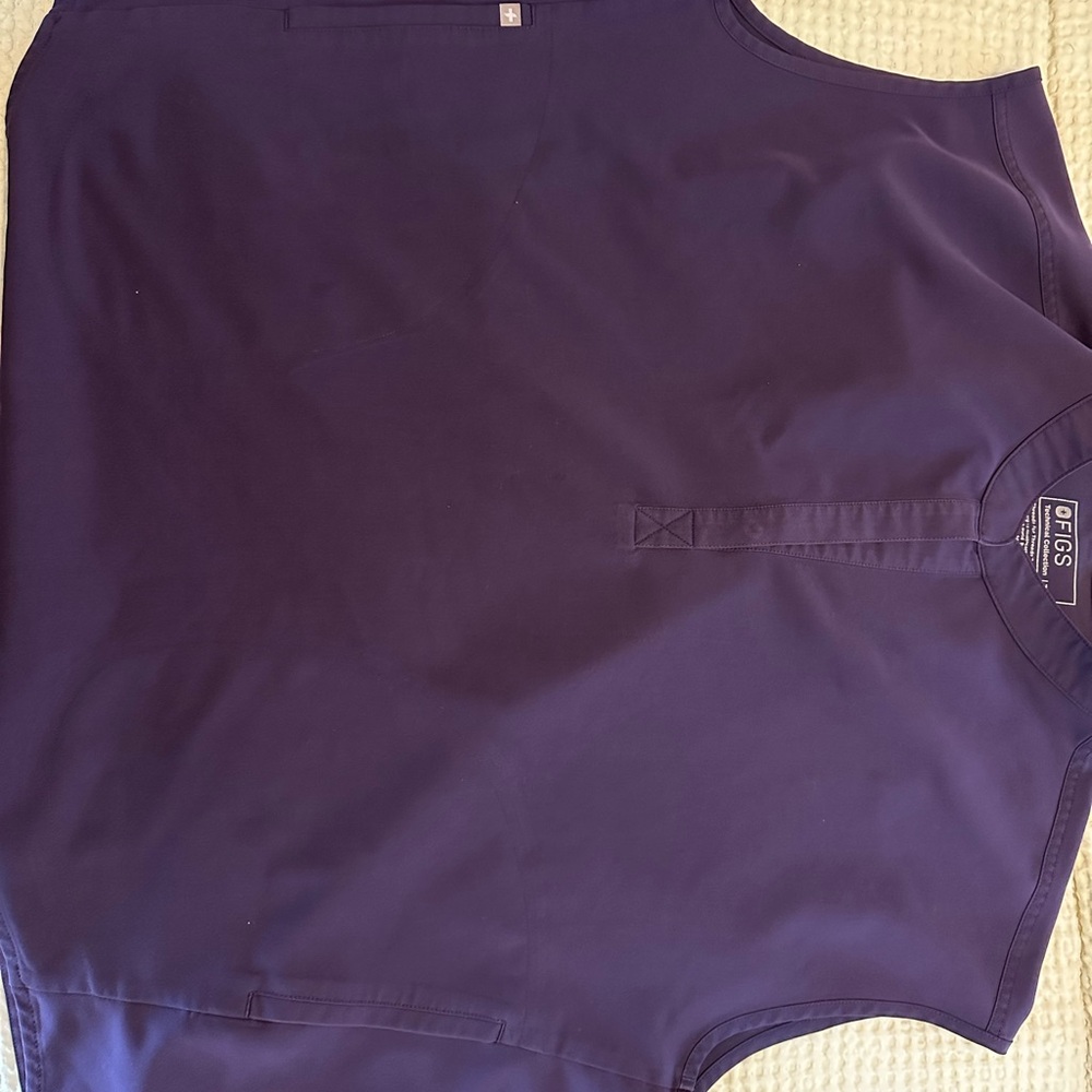 Figs Purple Scrub Top